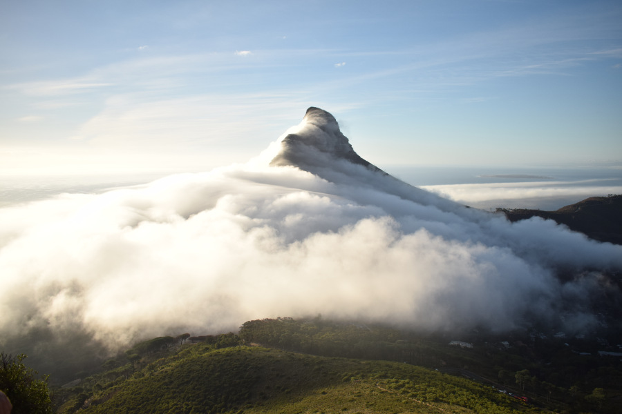 view of lions head from kloof corner