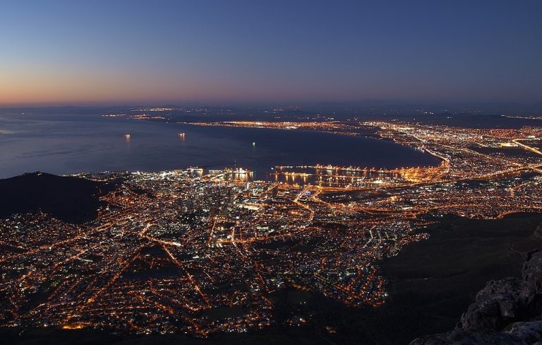 cape town at night