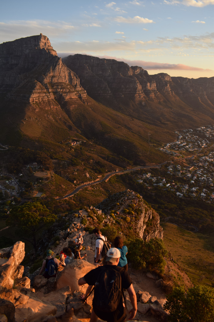 hiking lions head